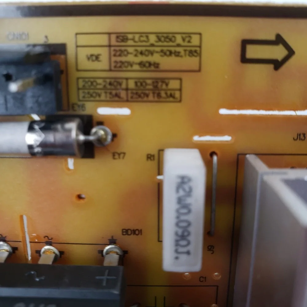 Samsung RF265BEAESR Refrigerator Main Power Control Board DA92-00763B